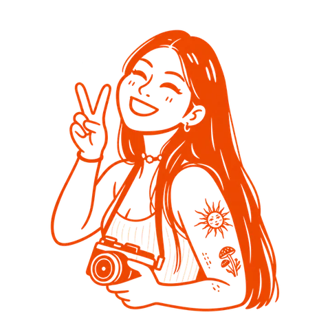 Ilustração da Kaori